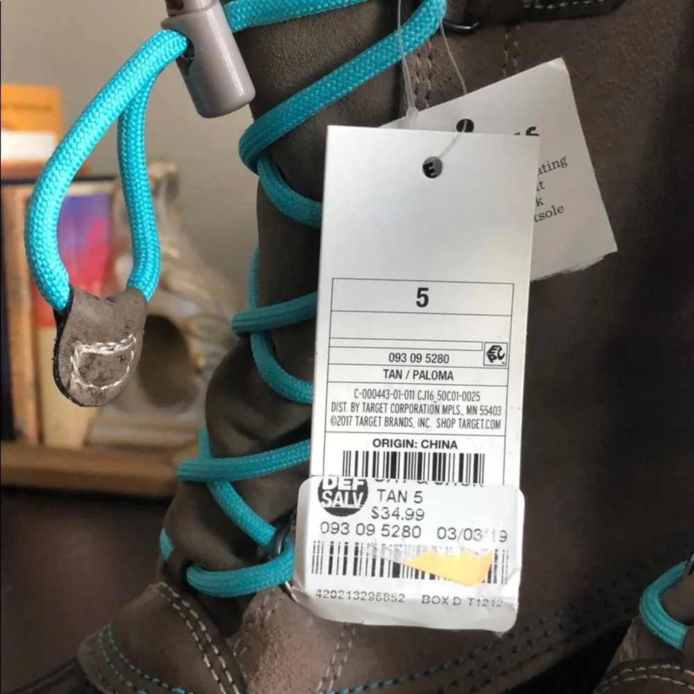 Cat & Jack Weather Resistant Cabin Core  Mountain Hiking Boots
